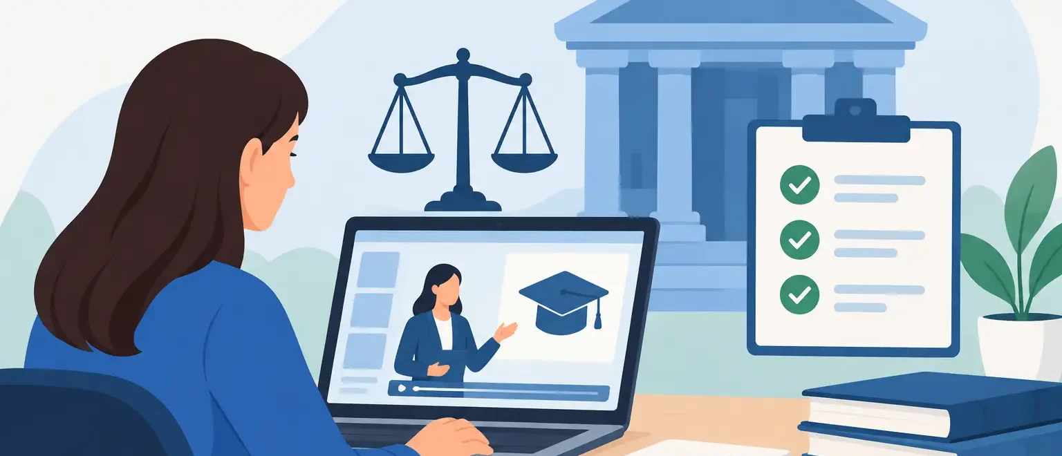 ¿Aceptan los tribunales los cursos en línea? Qué hay que comprobar