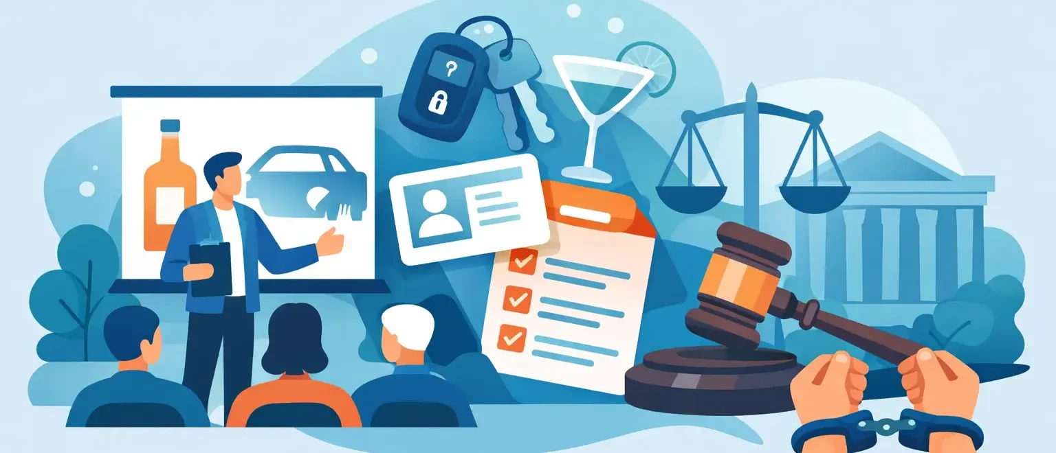 Cursos sobre conducción bajo los efectos del alcohol para el cumplimiento de la libertad condicional y de las resoluciones judiciales