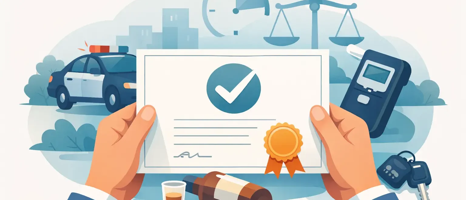 Cómo obtener un certificado de finalización del curso sobre conducción bajo los efectos del alcohol de forma inmediata