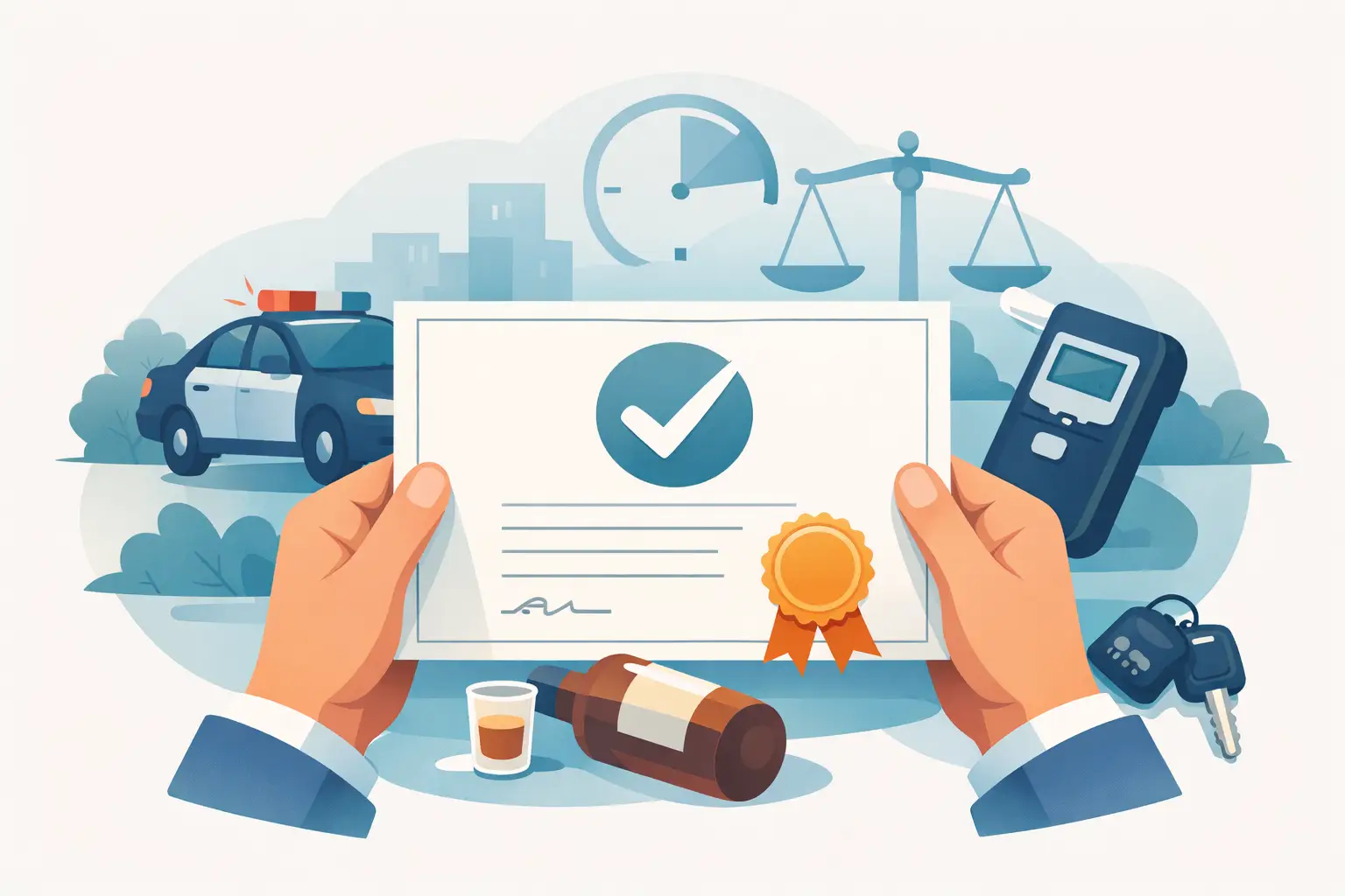 Cómo obtener un certificado de finalización del curso sobre conducción bajo los efectos del alcohol de forma inmediata