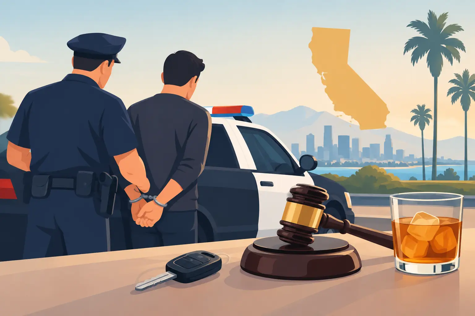 Requisitos en California en caso de conducción bajo los efectos del alcohol tras una detención