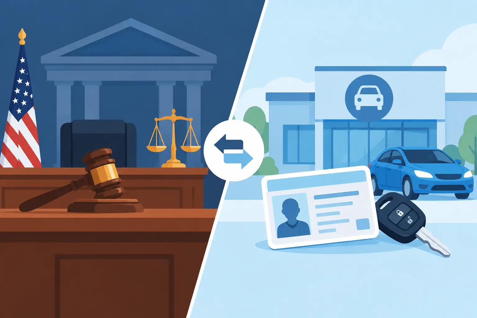 Diferencias entre el programa del juzgado y el del DMV