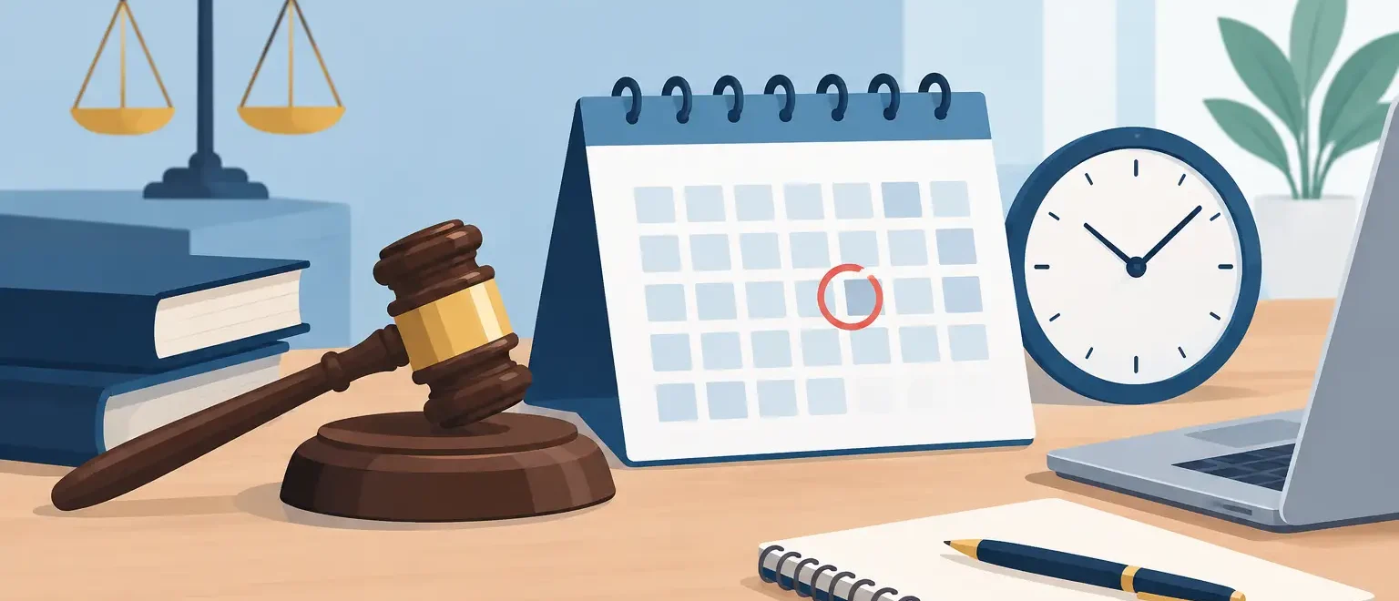 Cómo cumplir a tiempo con los plazos de los cursos judiciales